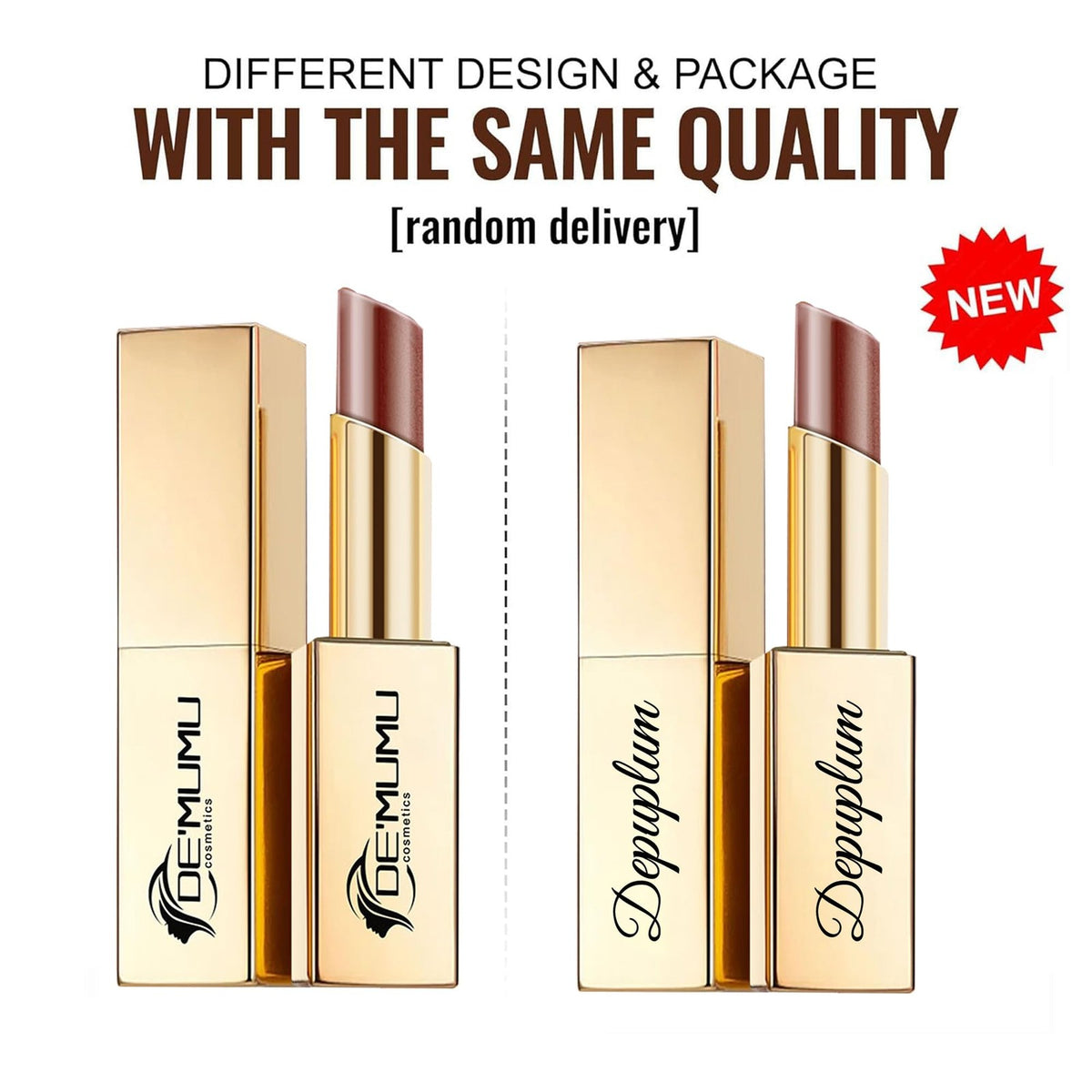 Berry Pink Shimmer Lipstick - Moisturizing Vegan Lip Gloss with Sparkle