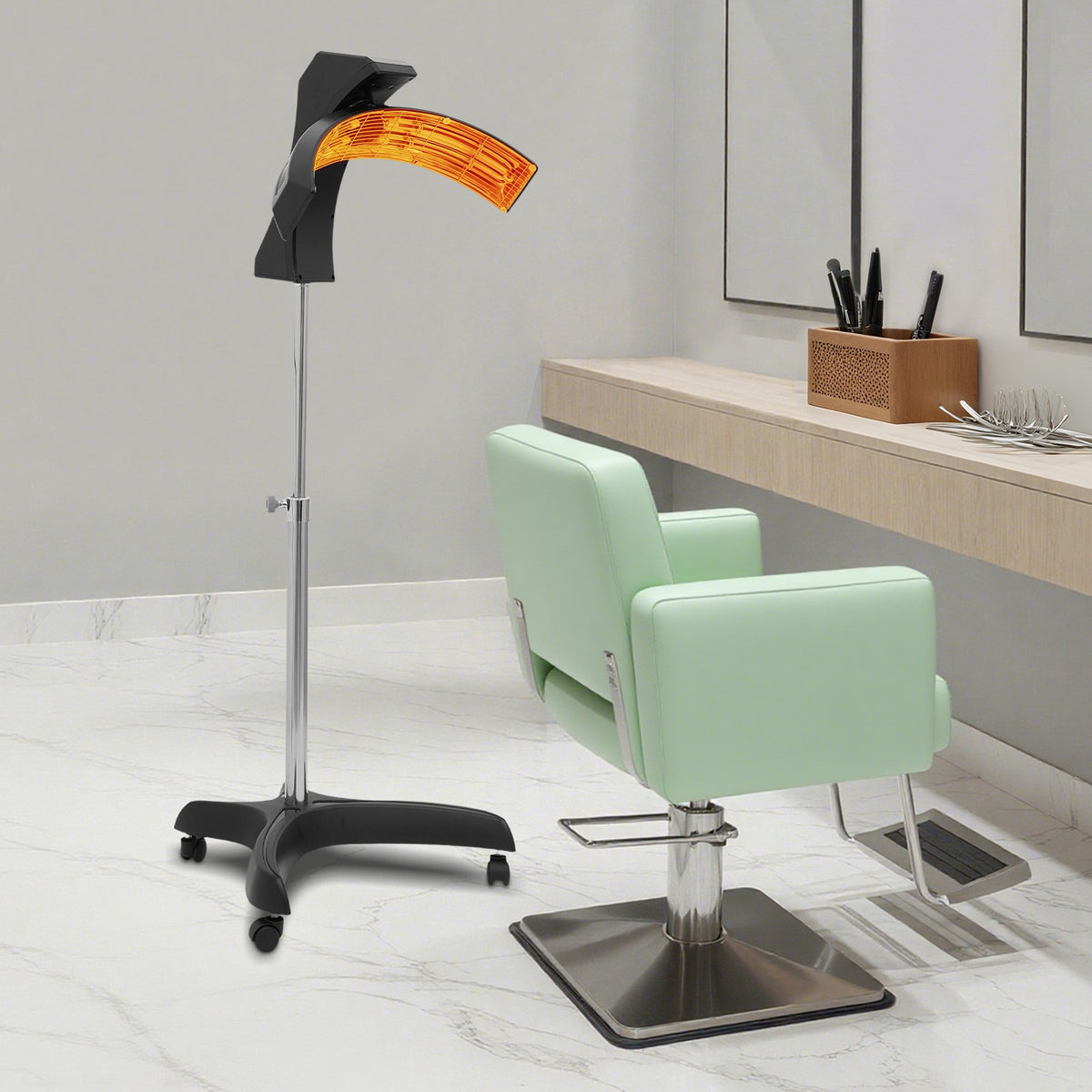 Professional Standing Hair Color Processor Vertical Hair Dryer with Adjustable Height