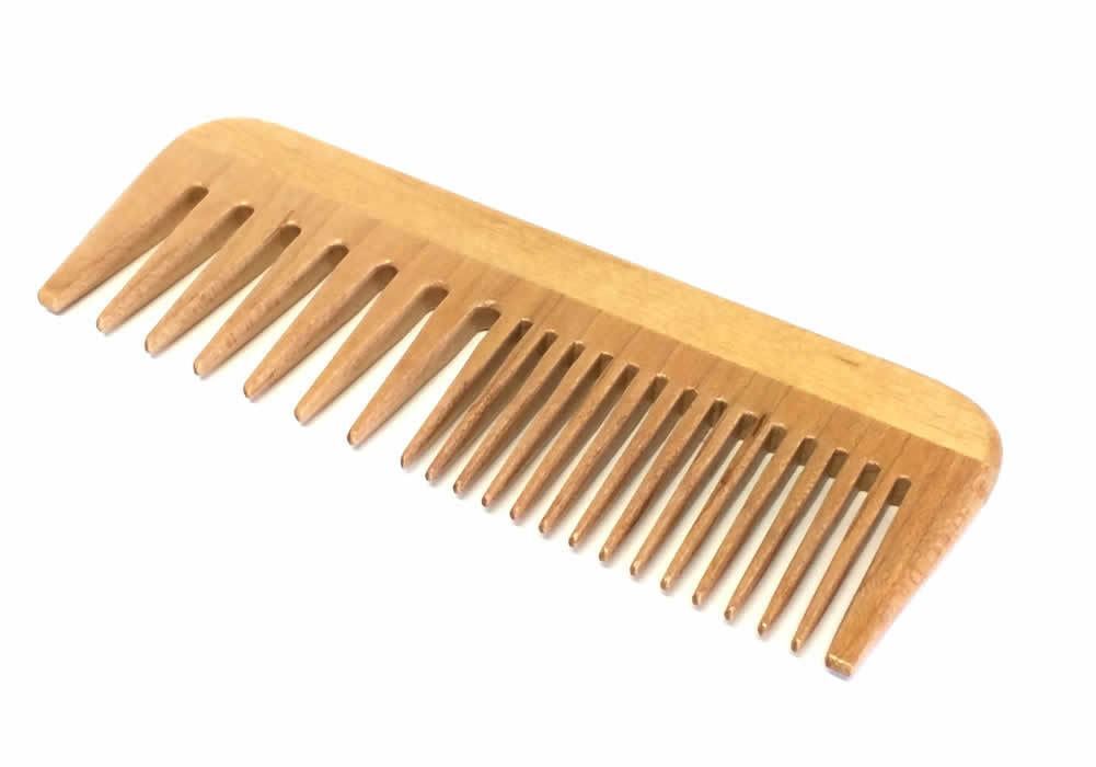 Speert Handmade Wooden Beard Comb - 5 Inch Natural Finish, Lightweight, Portable