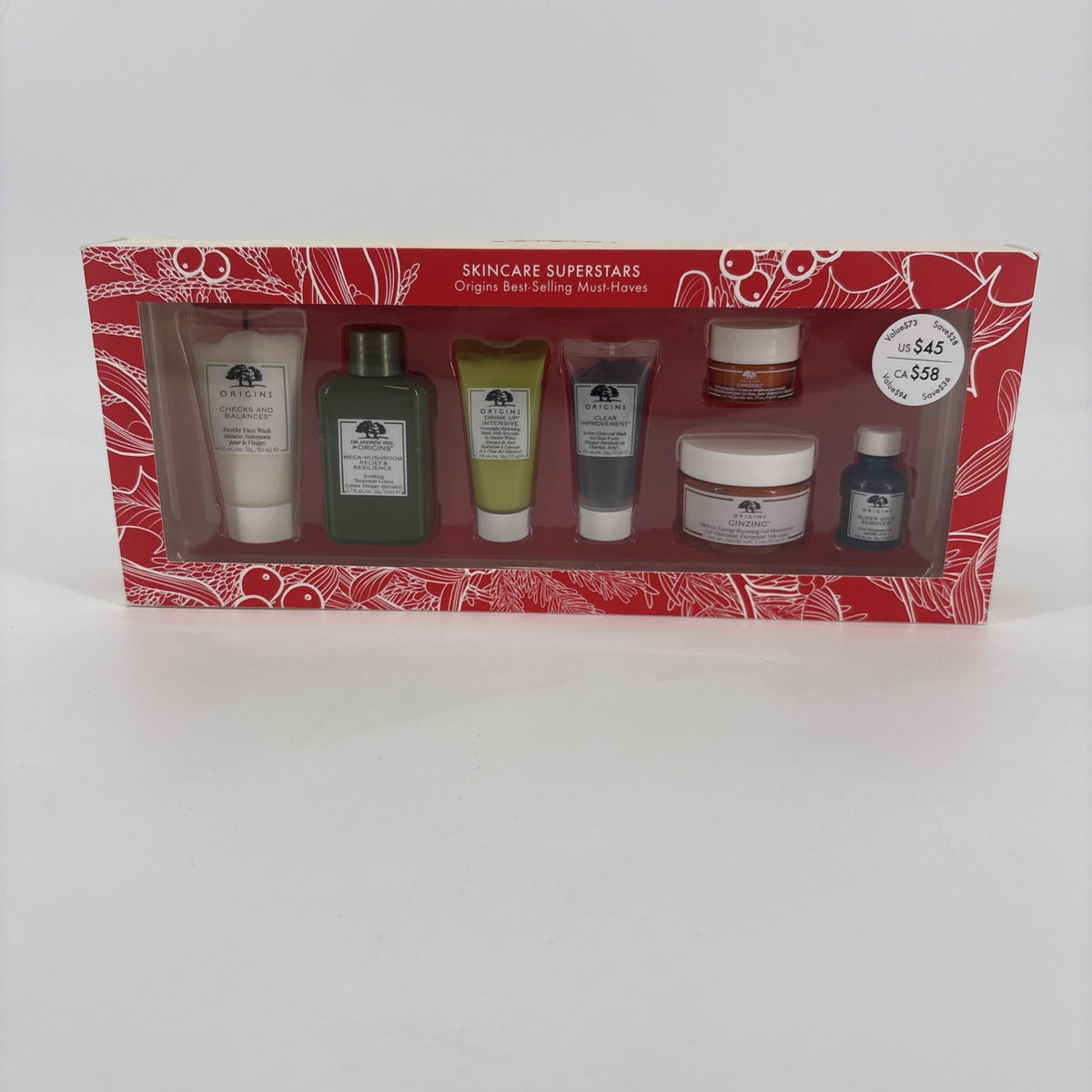 Origins Skincare Gift Set - 7-Piece Skincare Collection for Radiance