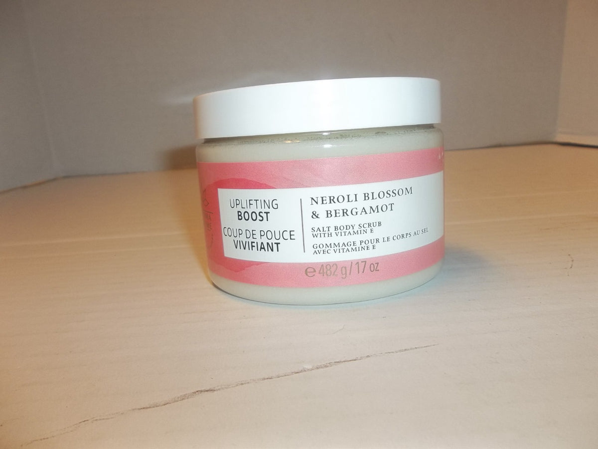 New Bath & Body Works Uplifting Boost Neroli Bergamot Salt Scrub 17oz