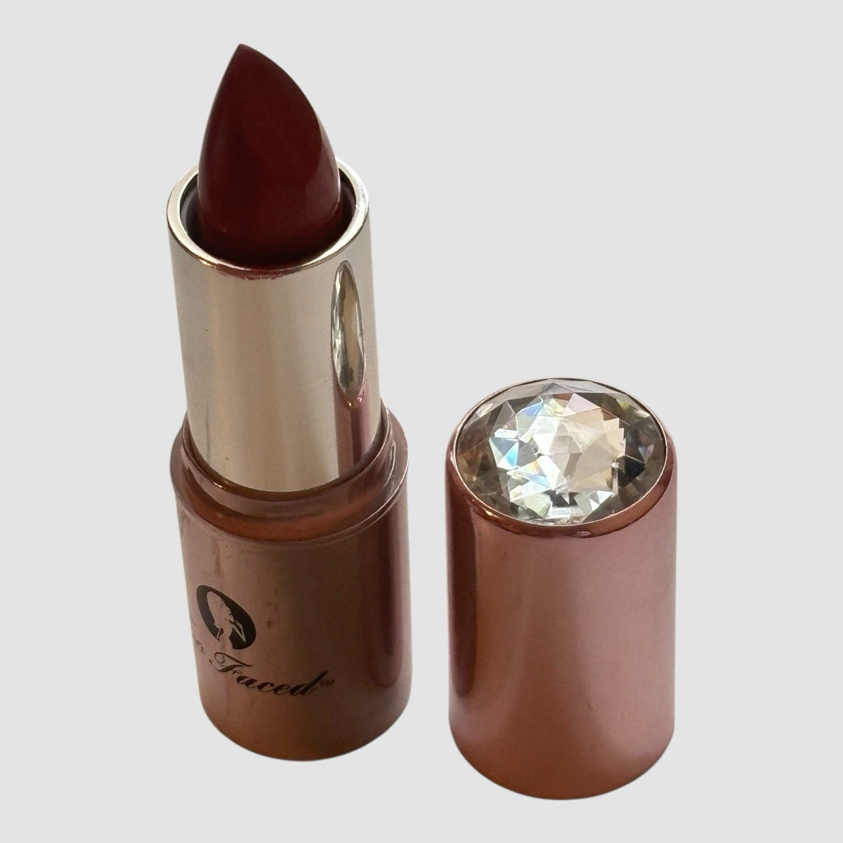 Lipstick in Runway Red - Champagne-Infused Luxury Lip Color 0.12 oz
