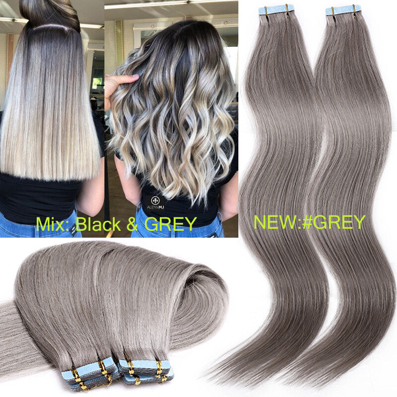 Remy Tape-In Human Hair Extensions Full Head - Thick & Natural Look