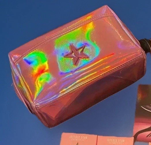 Pink Holographic Bag - Winter 2024 Mystery Makeup Bag by Jeffree Star
