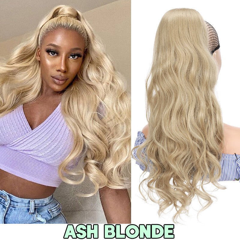 Big Curly Synthetic Ponytail Extensions 200g Thick Clip-In Hair Piece