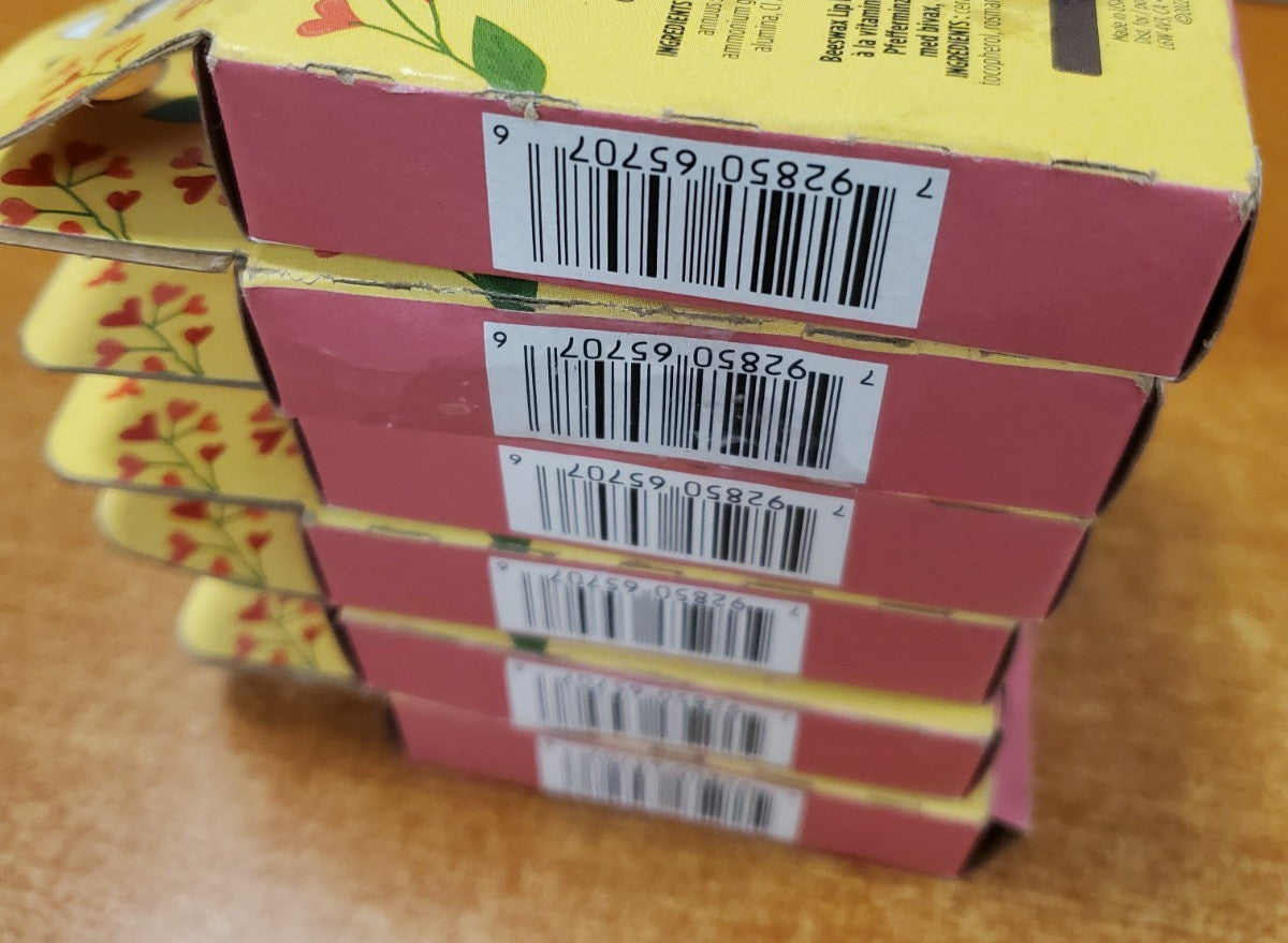 Set of 6 Lip Balm Gift Sets - Tinted Hibiscus & Beeswax Moisturizers