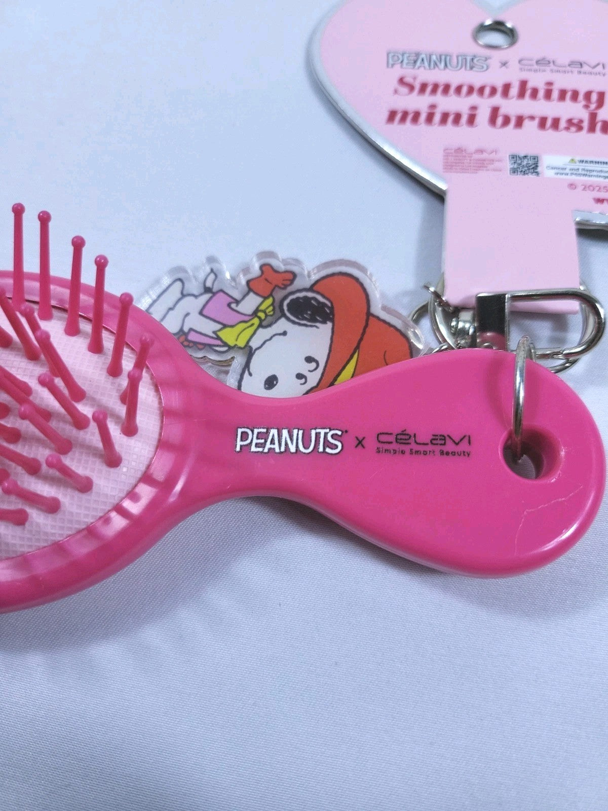 Limited Edition Snoopy Mini Brush with Keychain - Celavi X Peanuts Collectible