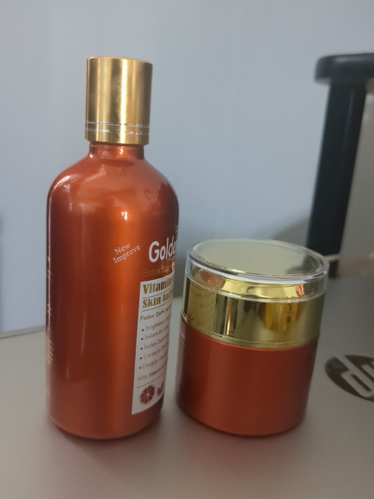 Vitamin C Brightening Face Cream & Serum SPF 60 - Golden Glow