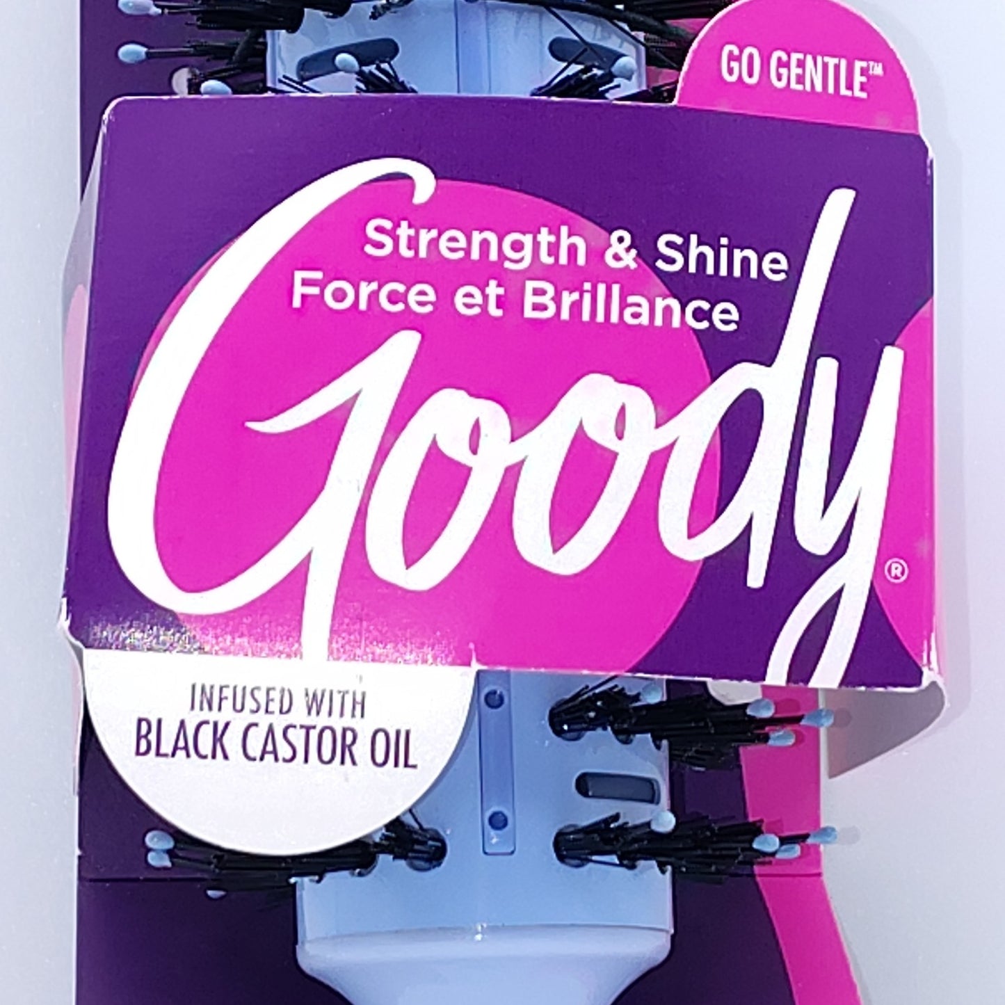 Goody Round Cushion Brush Infused with Black Castor Oil for Hair Care