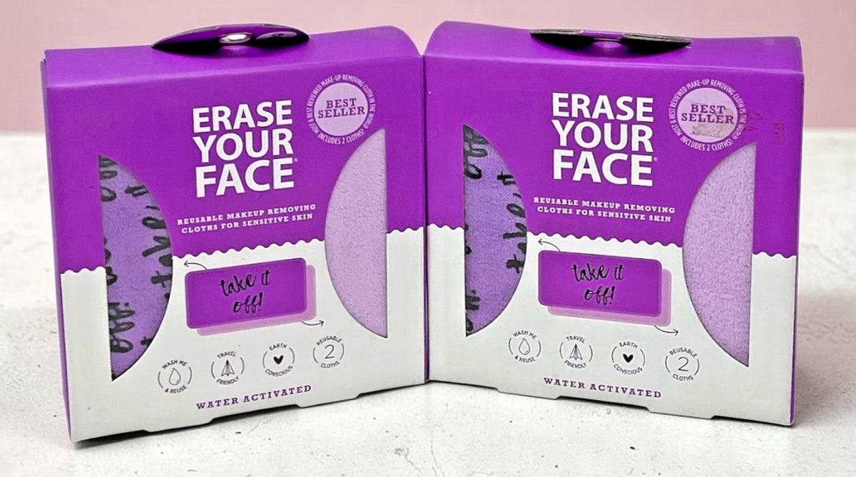 Reusable Makeup Remover Cloths for Sensitive Skin - 2 Pack