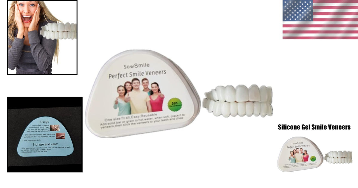 Realistic Silicone Teeth Veneers Covers for Adults – Easy Smile Transformation