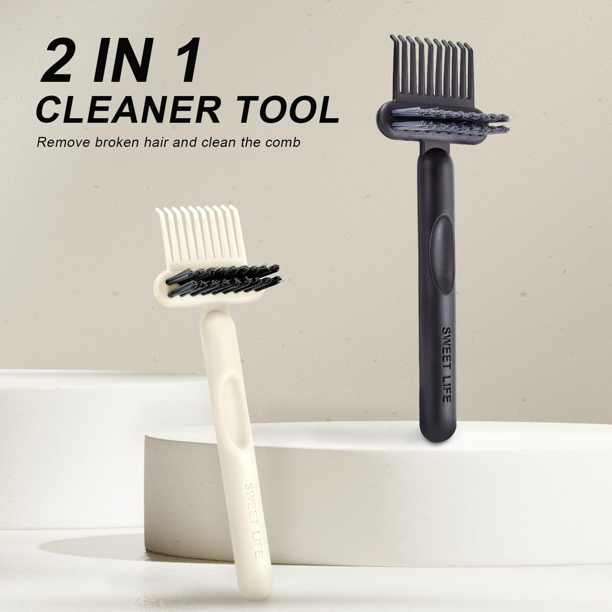 Hair Brush Cleaning Tool Dual-Function Hairbrush Cleaner for All Brushes