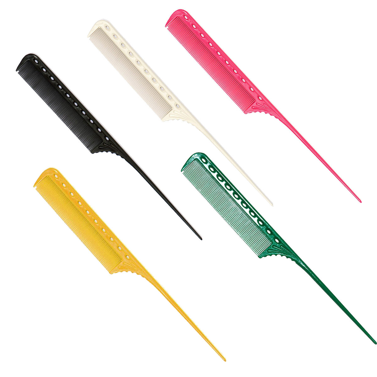 Thick Rat Tail Comb for Hair Styling - Red, 111 Super Tint