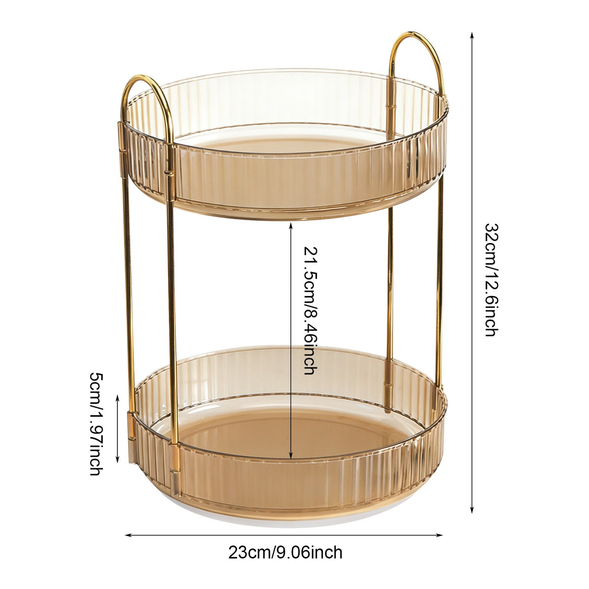 Rotating Makeup Organizer Stand for Perfumes and Cosmetics