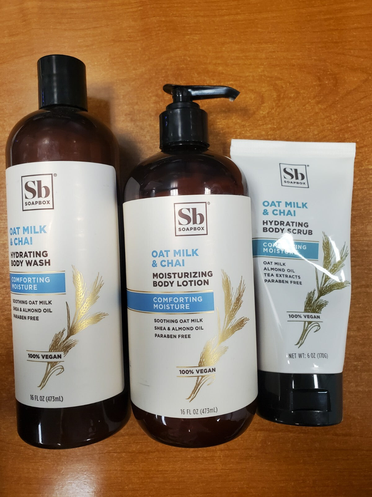 Oat Milk & Chai Body Care Set - 3 Pack