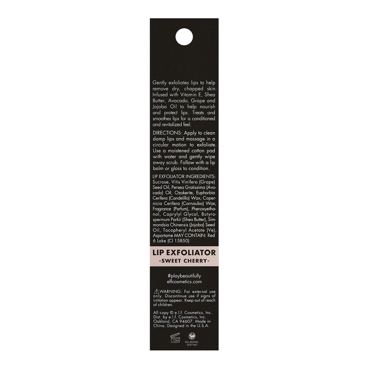 Lip Exfoliator with Sugar Texture and Sweet Cherry Scent - Moisturizing Lip Scrub