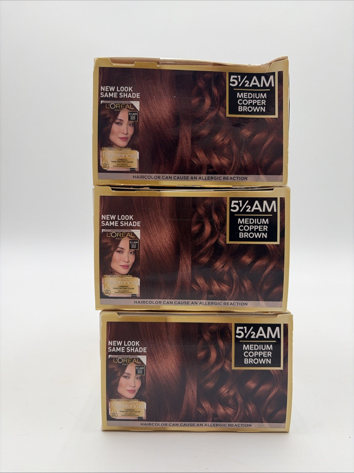 Medium Copper Brown Hair Color Dye - 5 1/2 AM