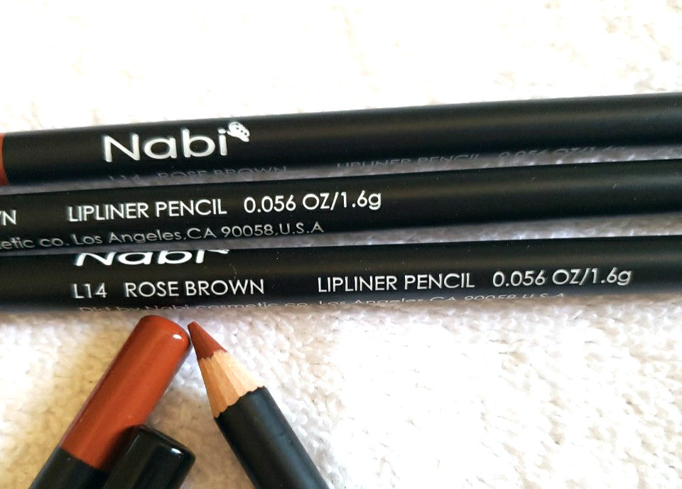 Lipliner Pencil Set - Rose Brown Color, Long-Lasting & Smooth Application