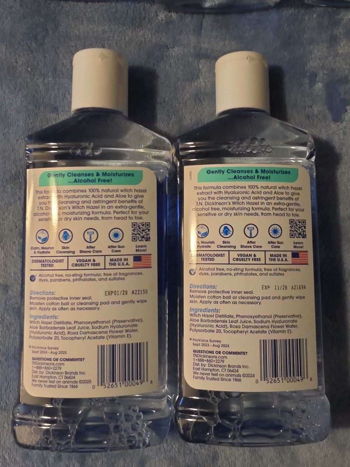 Witch Hazel Astringent 16oz Natural Skin Toner - 2 Pack