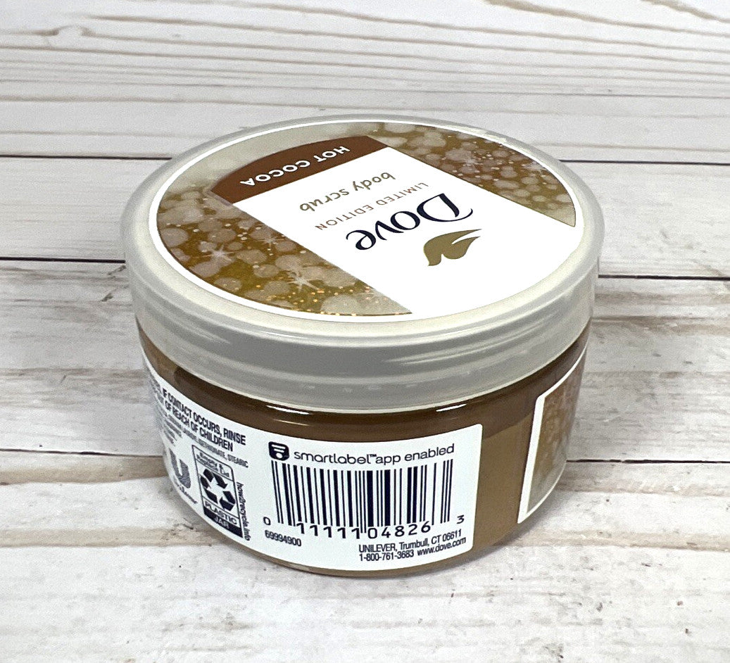 Dove Body Scrub Hot Cocoa Limited Edition Vegan 3.5oz (3 Pack)