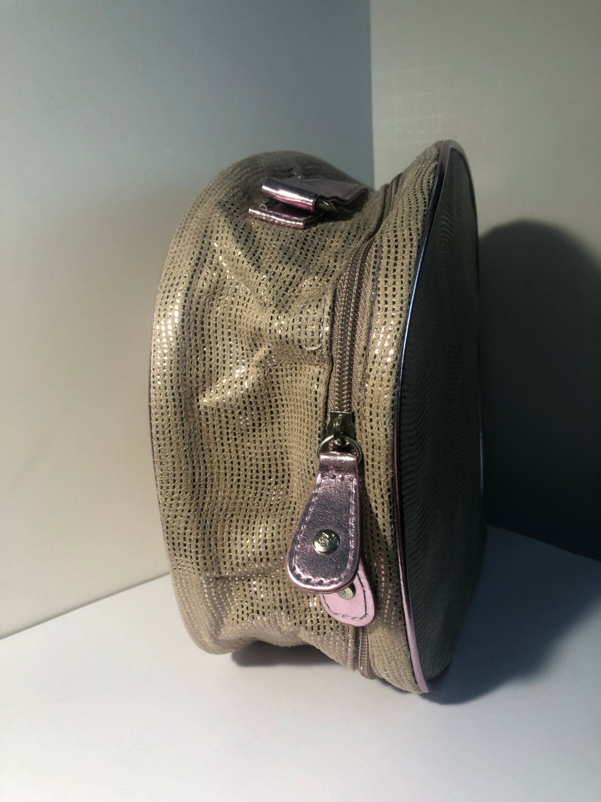 Lancôme Rose Gold Makeup Case Bag - Pink