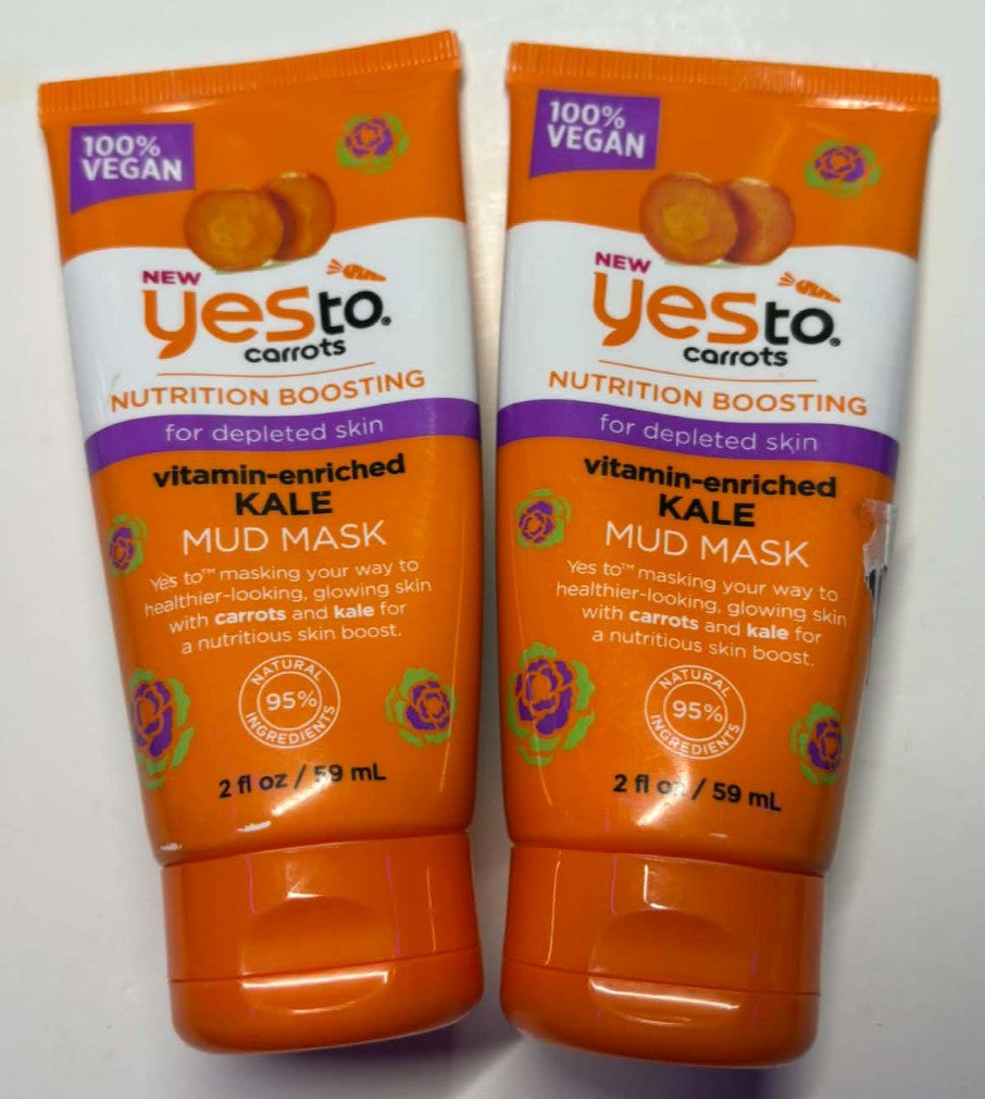 Yes To Carrots Mud Mask – Nutrition Boosting, 2 oz (Pack of 2)