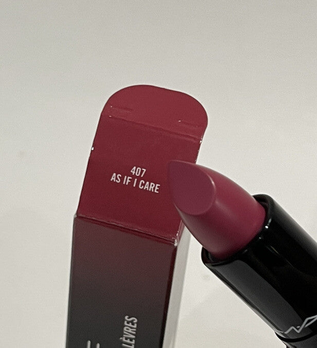 MAC Lipstick Love Me 407 As If I Care - New In Box, Discontinued