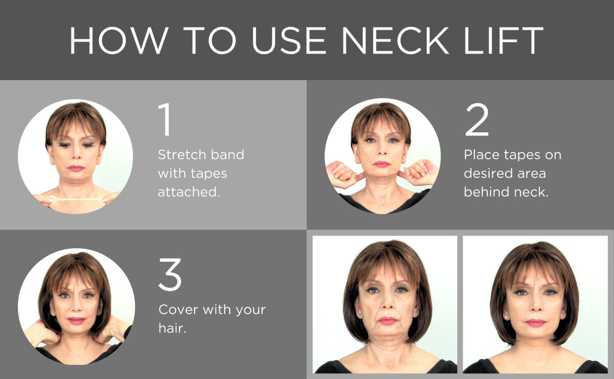 Instant Face and Neck Lift Tape Refill Set - 40 Hypoallergenic Clear Strips for Skin Tightening
