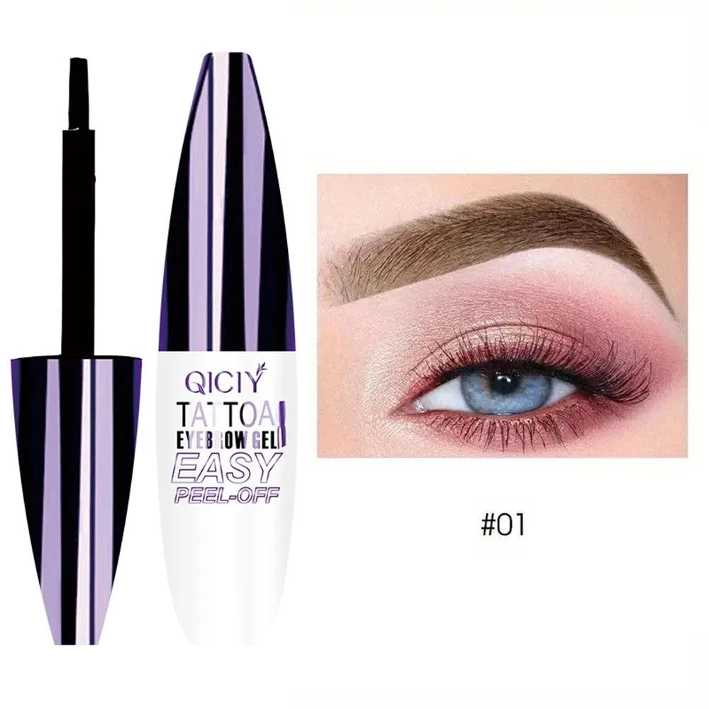 Waterproof Semi-Permanent Eyebrow Tint Gel - Long-Lasting Brow Coloring & Shaping