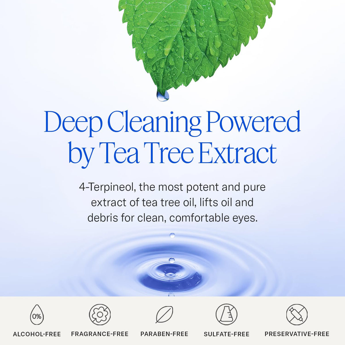 Tea Tree Oil Face & Eyelid Cleansing Wipes - Natural, Anti-Demodex, 24 Count