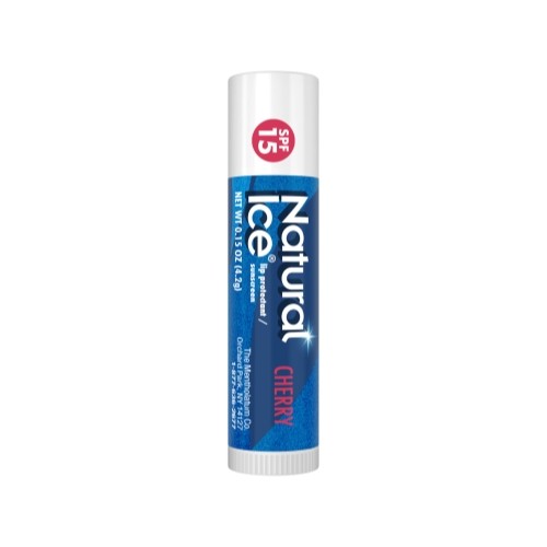 Mentholatum Natural Ice Medicated Lip Balm SPF 15 Cherry Pack of 2
