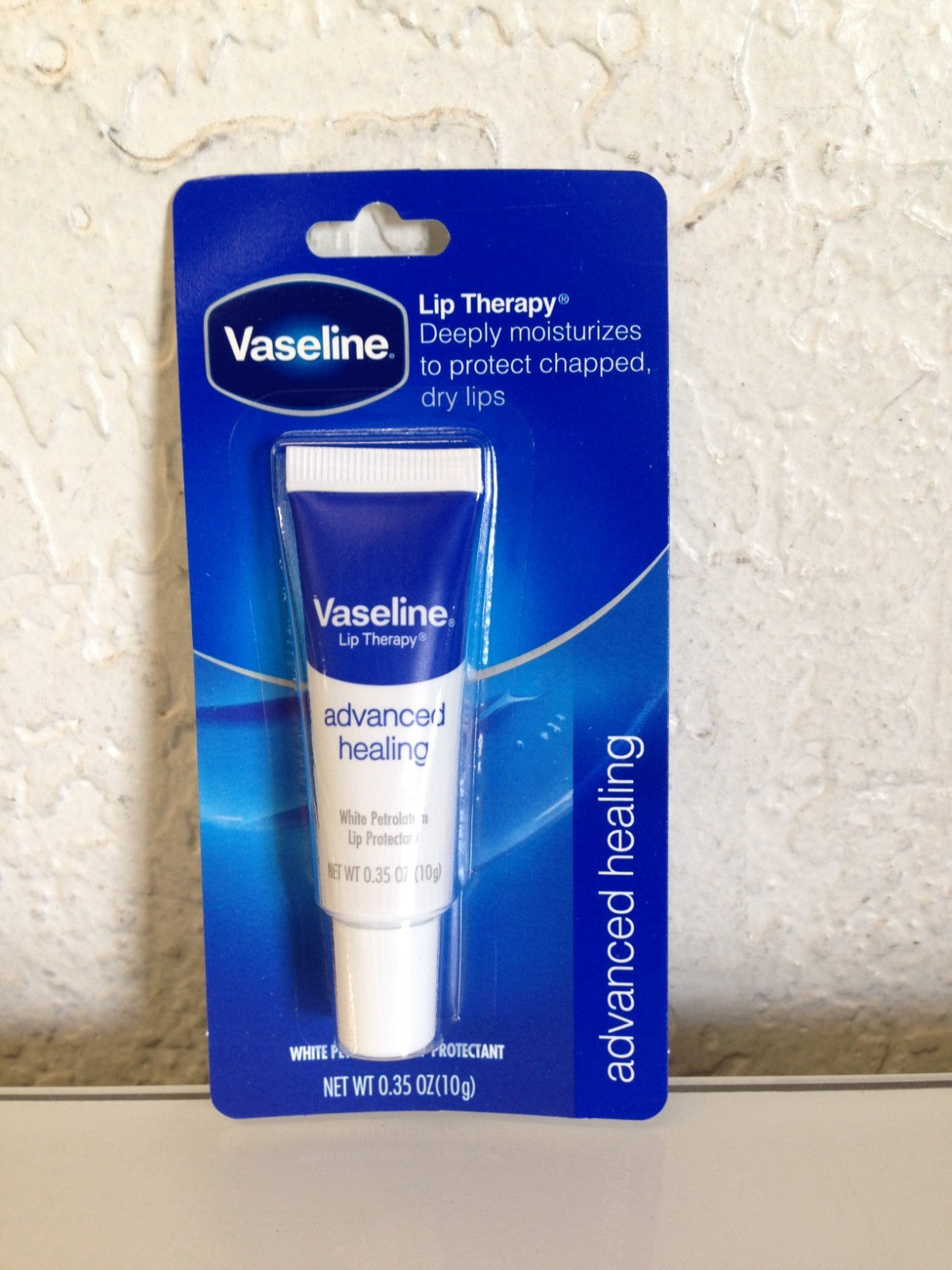 Vaseline Lip Therapy Advanced Healing Lip Balm 0.35 oz Tube - Pack of 4