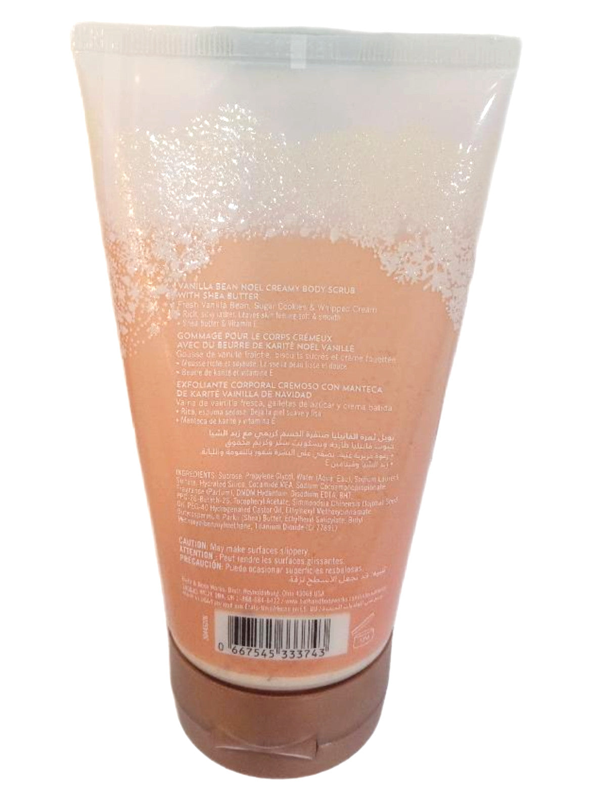 Bath & Body Works Scrub Vanilla Bean Noel Creamy 8 Oz Unboxed