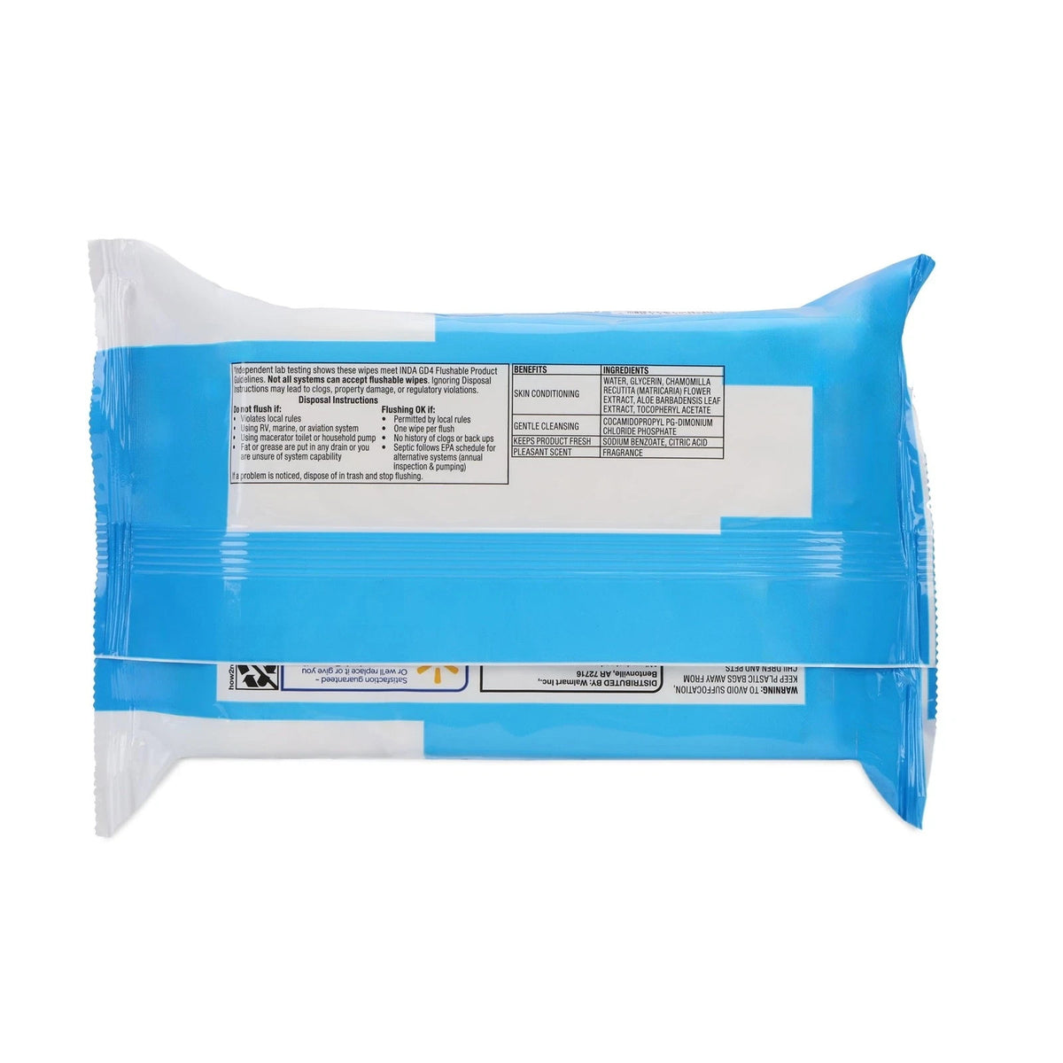 Hypoallergenic Flushable Wet Wipes with Fresh Scent - 240 Count, 5 Pack