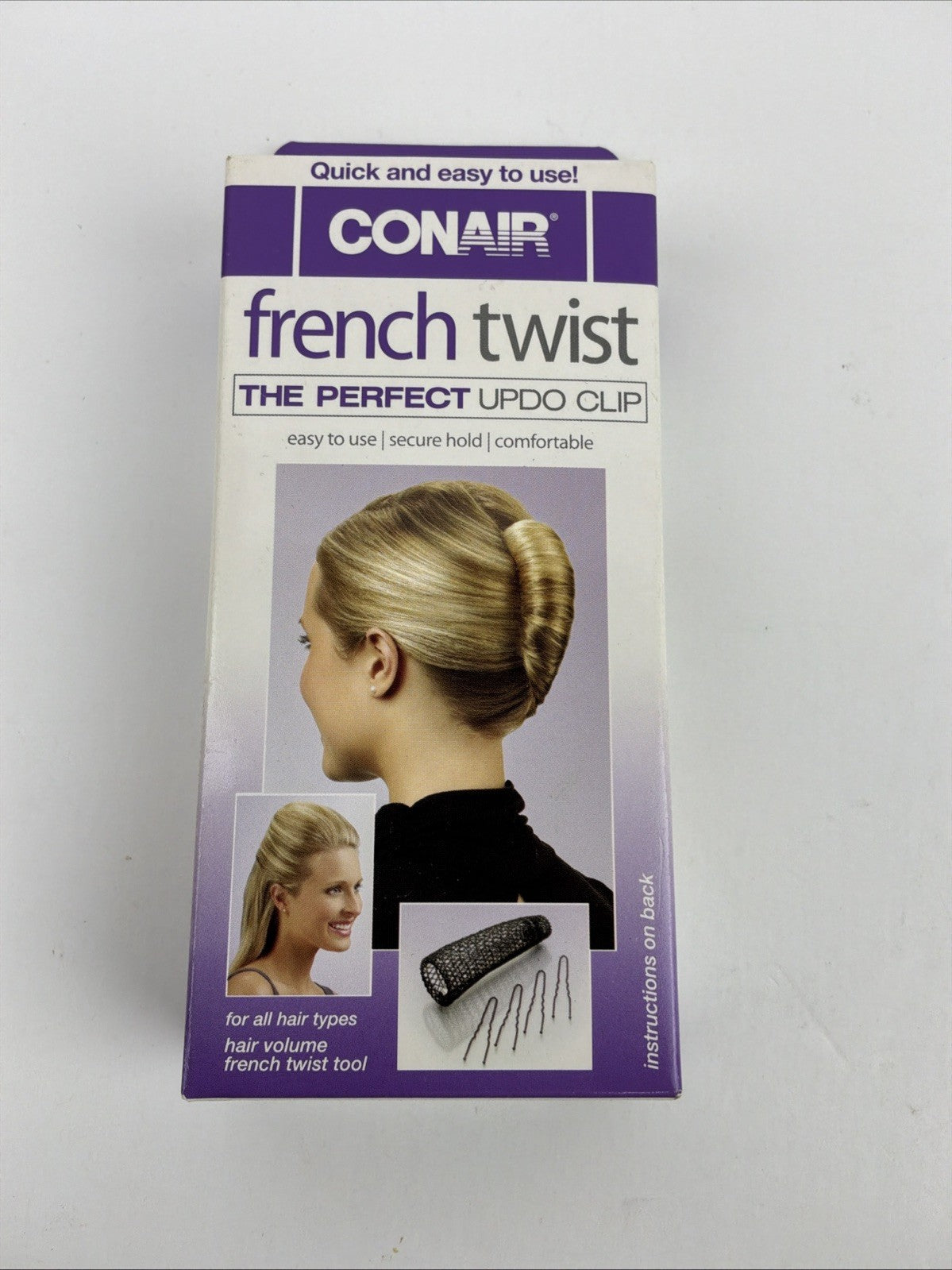 2 Conair French Twist The Perfect Updo Clip Hair Accessory