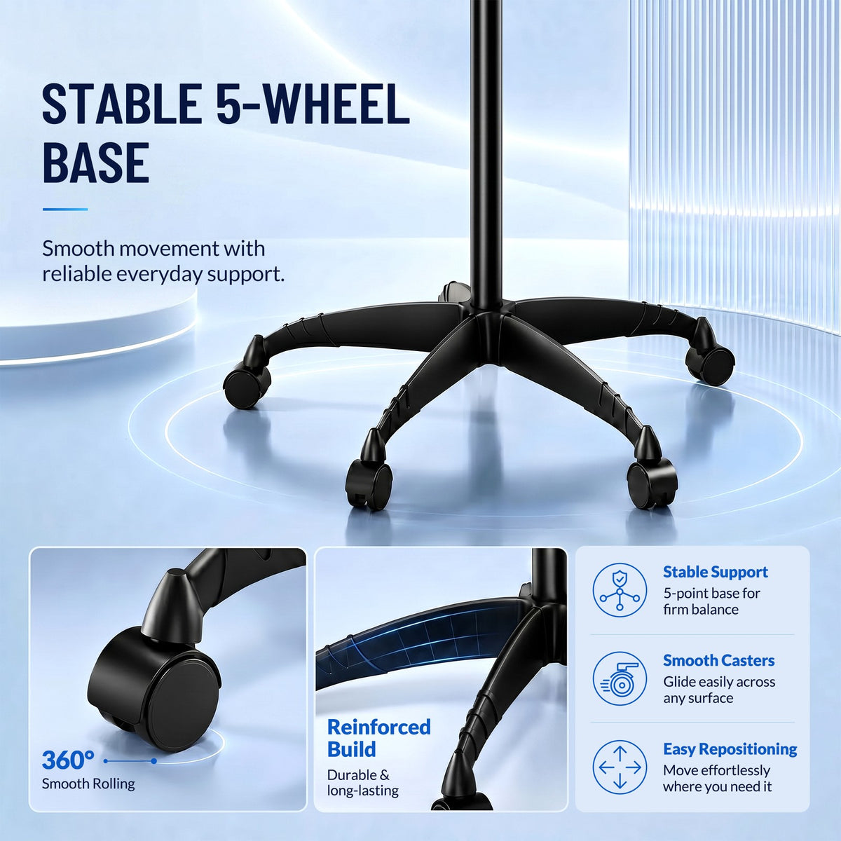 Stand Up Bonnet Hair Dryer w/ Timer Swivel Hood Caster Salon