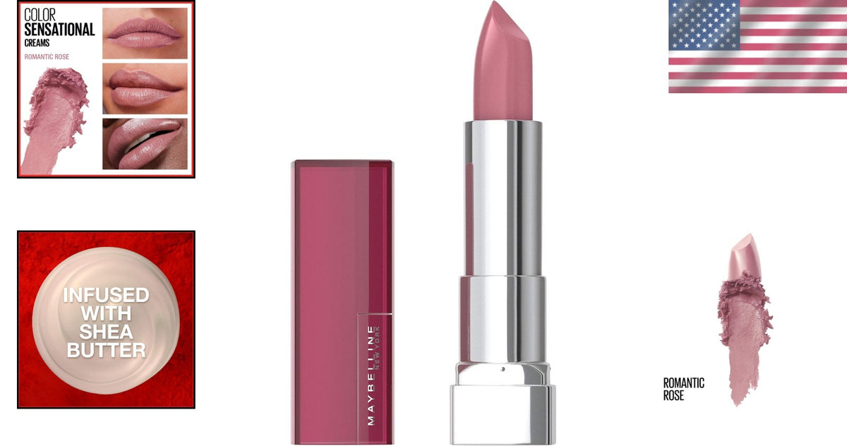 Hydrating Lipstick in Romantic Rose - Creamy Finish, Nourishing & Highly Pigmented