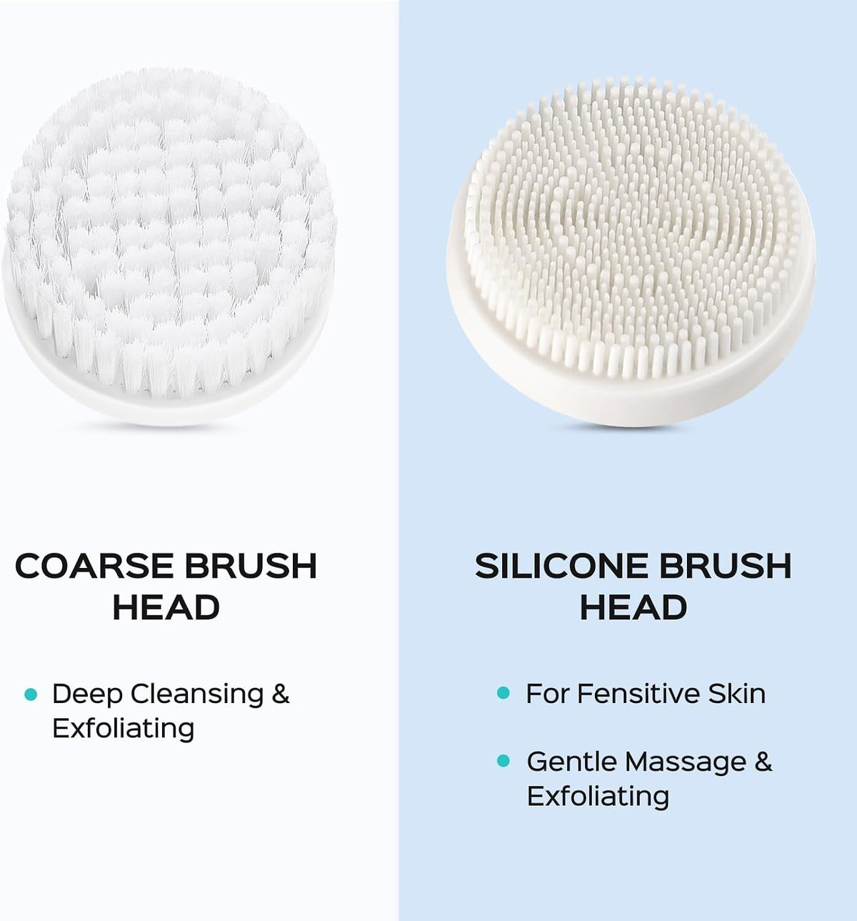 Waterproof Electric Facial Cleansing Brush with Dual Heads – Spa-Quality Skin Care