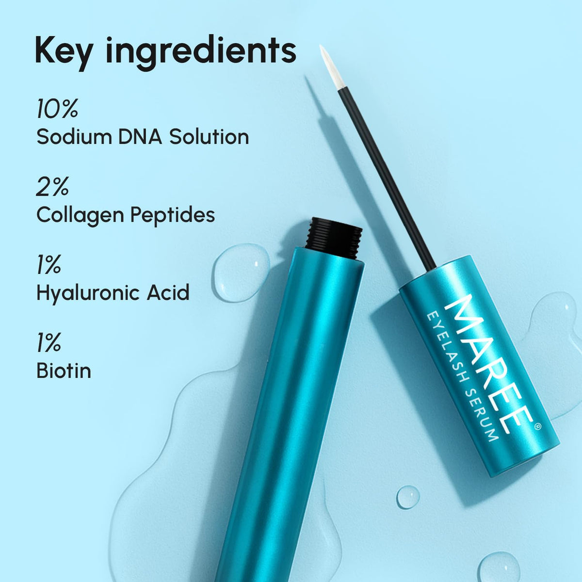 Eyelash & Eyebrow Growth Serum - Natural Lash Enhancer for Longer, Fuller Lashes & Brows