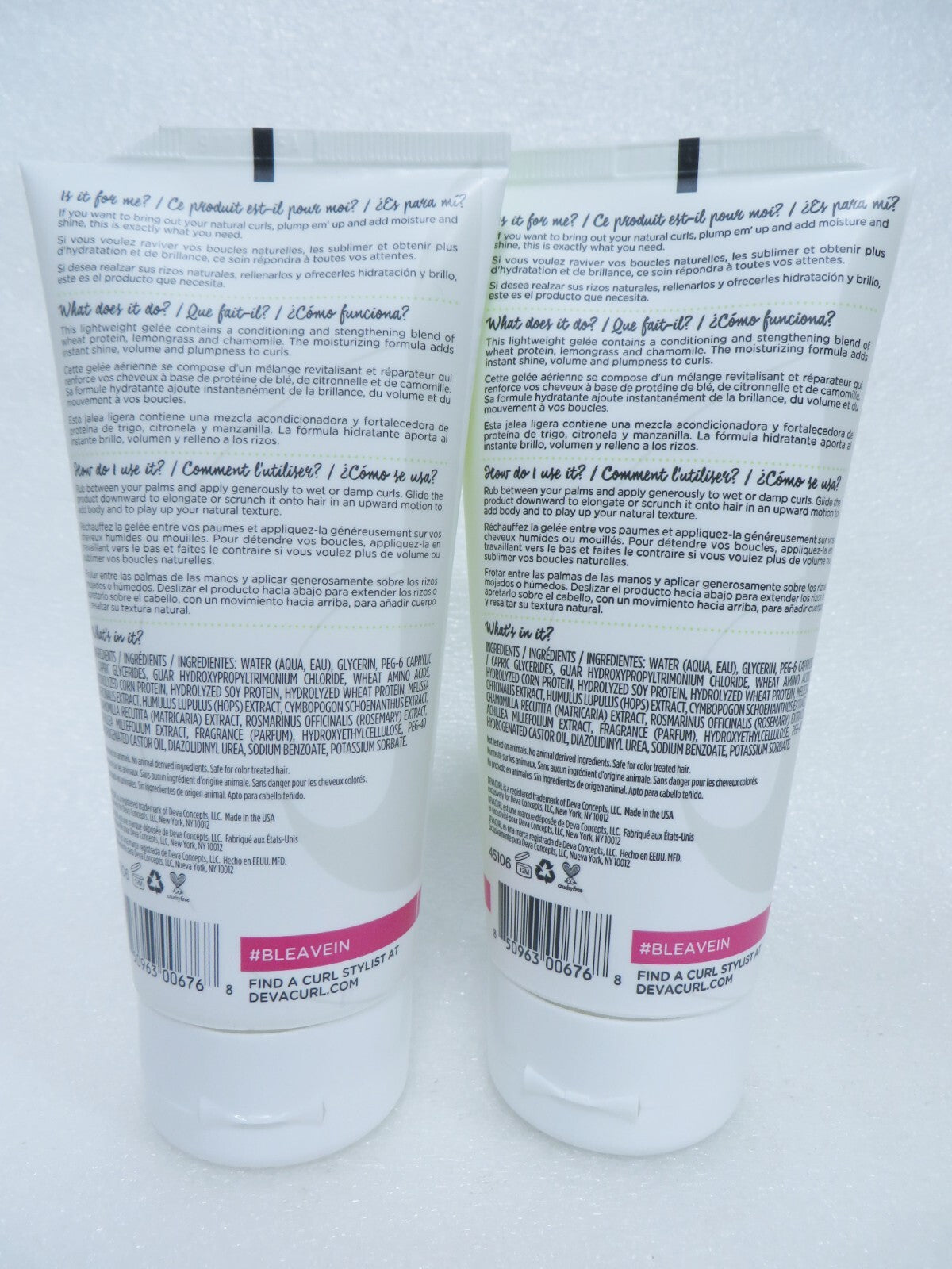 DevaCurl B'Leave In Miracle Curl Plumper Set - 6 oz, Pack of 2