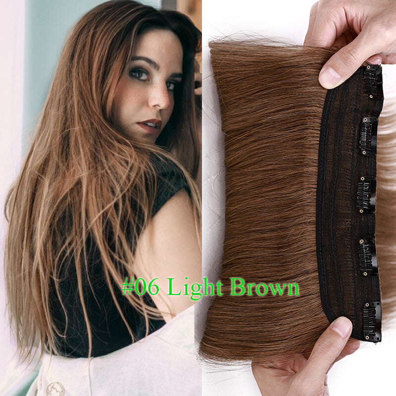 Remy Human Hair Extensions Clip-In One Piece Thick Weft for Full Head