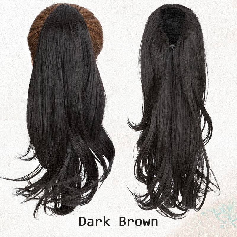 Long Wavy Clip-In Ponytail Hair Extension - Thick Natural Look