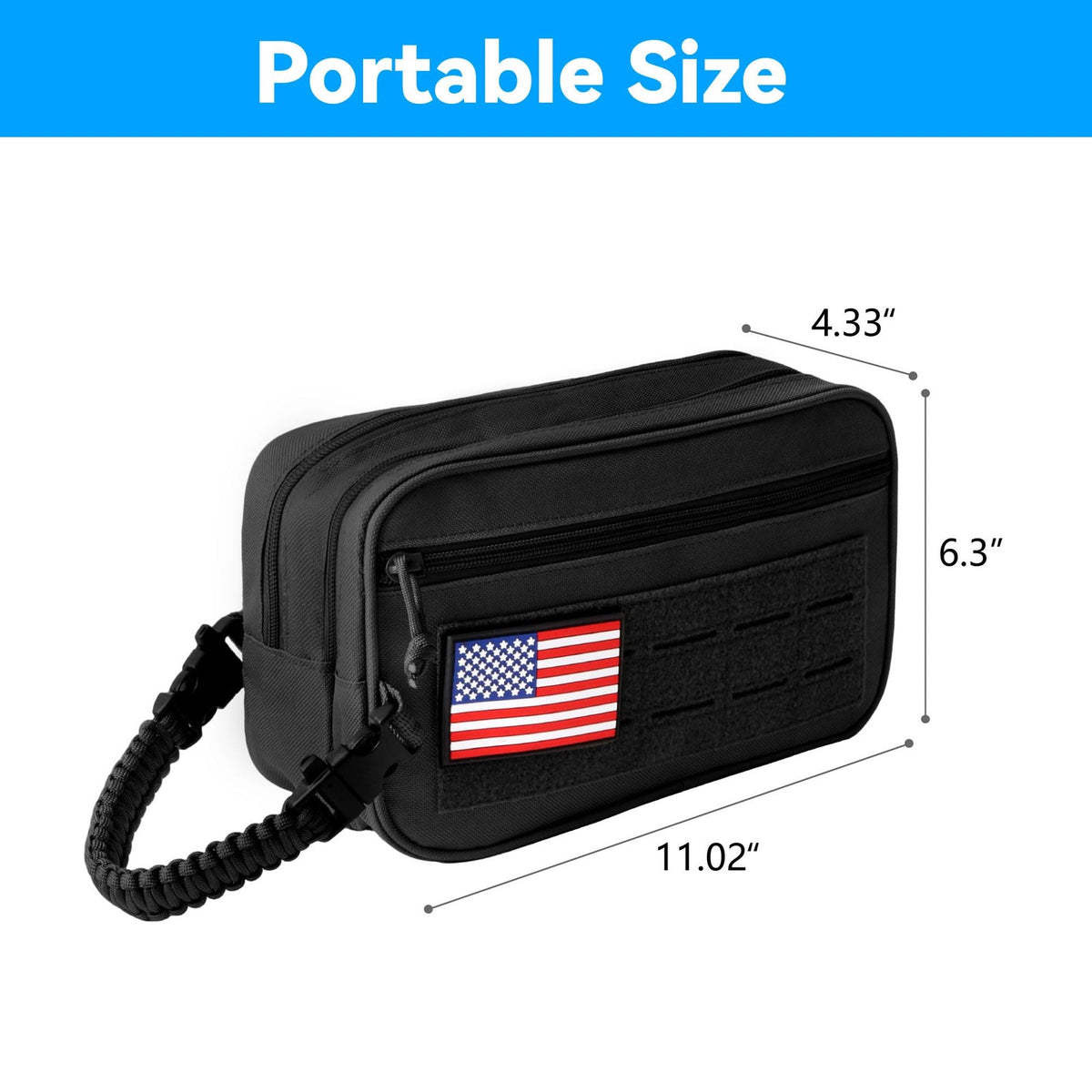 Men's Travel Toiletry Bag with Wet Dry Separation Waterproof Organizer