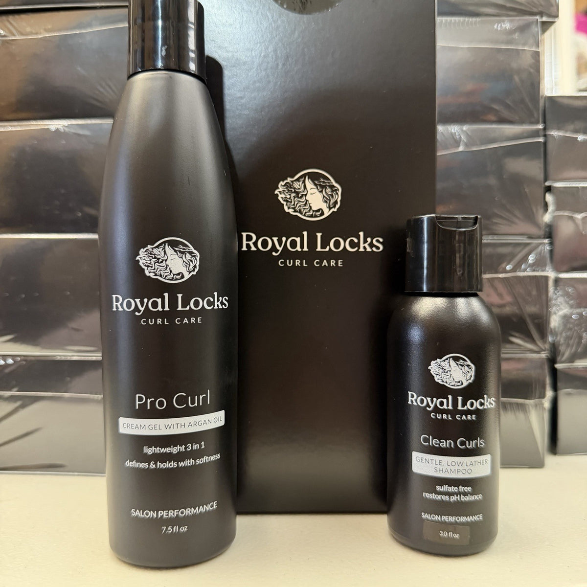 Curl Cream Gel with Argan Oil & Sample Shampoo for Curly Hair - Anti-Frizz