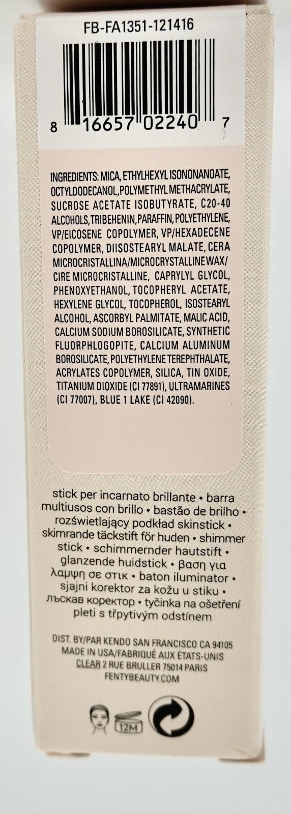 Shimmer Skinstick Unicorn - Match Stix by Fenty Beauty