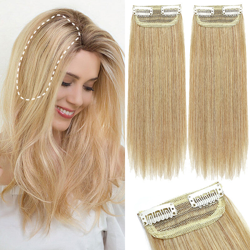 Remy Human Hair Clip-In Extensions - Invisible Side Piece, Multiple Colors & Lengths
