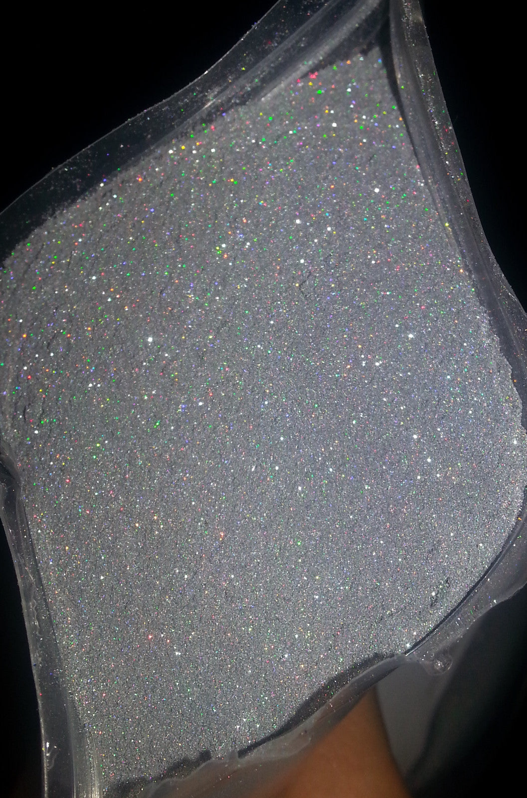 Glitter Nail Polish & Eye Shadow Set - Silver Gray Sparkle 1 oz