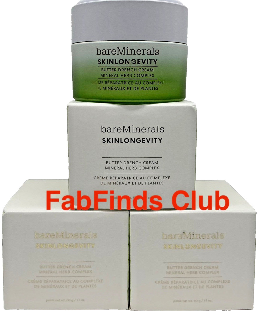 BareMinerals Skin Longevity Butter Drench Cream Set - Hydrating Anti-Aging Skincare