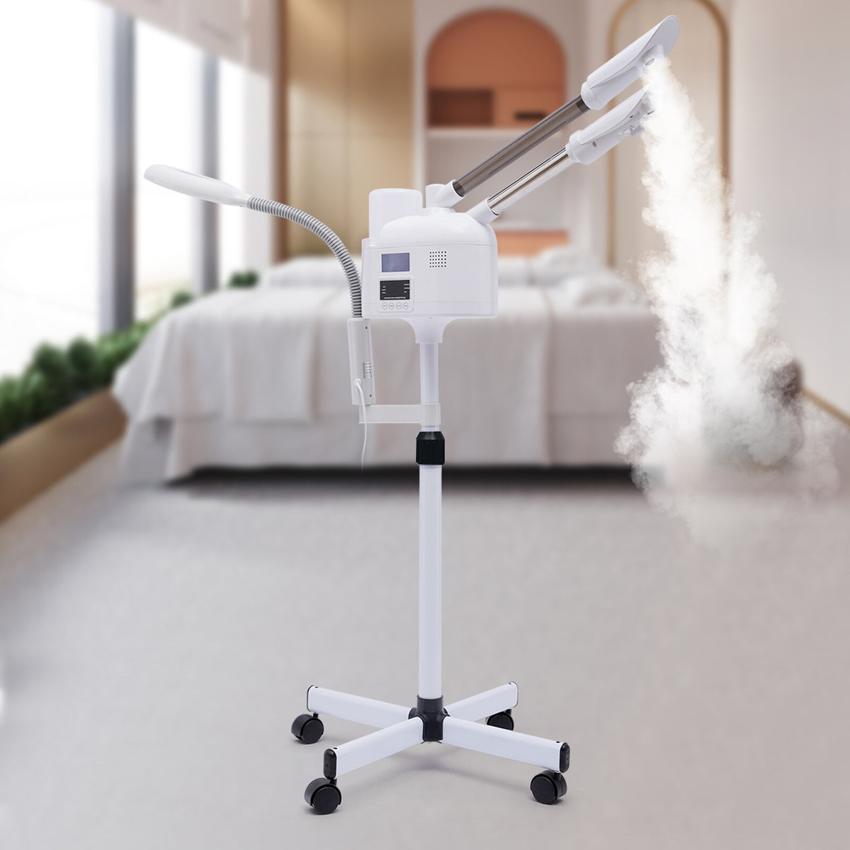 Facial Pro 3 in 1 Steamer 5X Magnifying Lamp Hot& Cold Ozone Machine