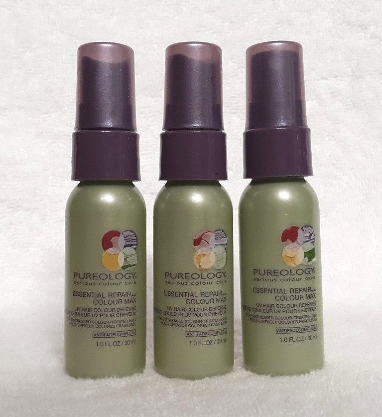 Hair Repair & Color Protection Treatment - Nano Technology, UV Defense, 1 oz Pack of 3
